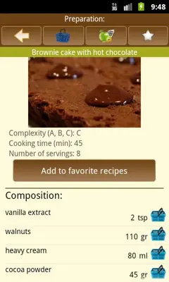 Cake recipes android App screenshot 1